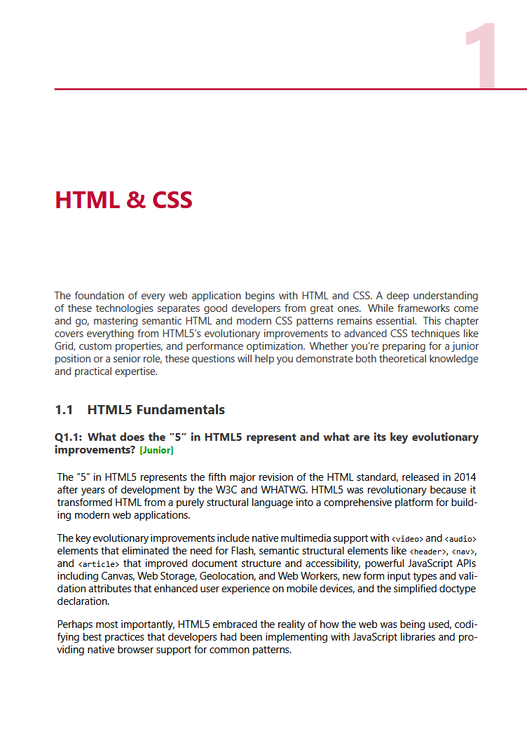 Frontend Developer Interview Guide 2026
